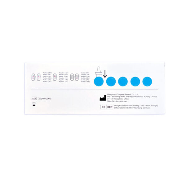 5er Box Clungene® Covid-19 Corona Schnelltest für Laien (Selbsttest)
