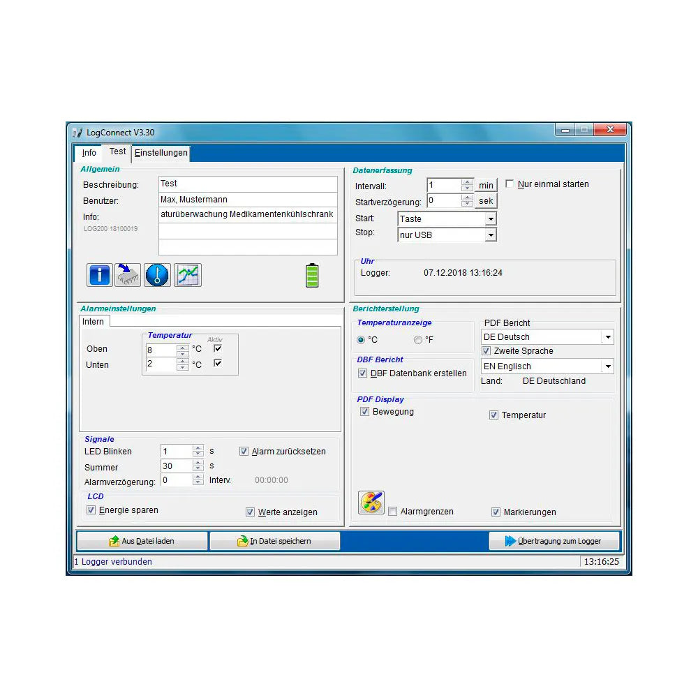 LOG 200 PDF-Datenlogger