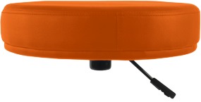 Standard-Sitz, rund, Kunstleder | orange | günstig kaufen