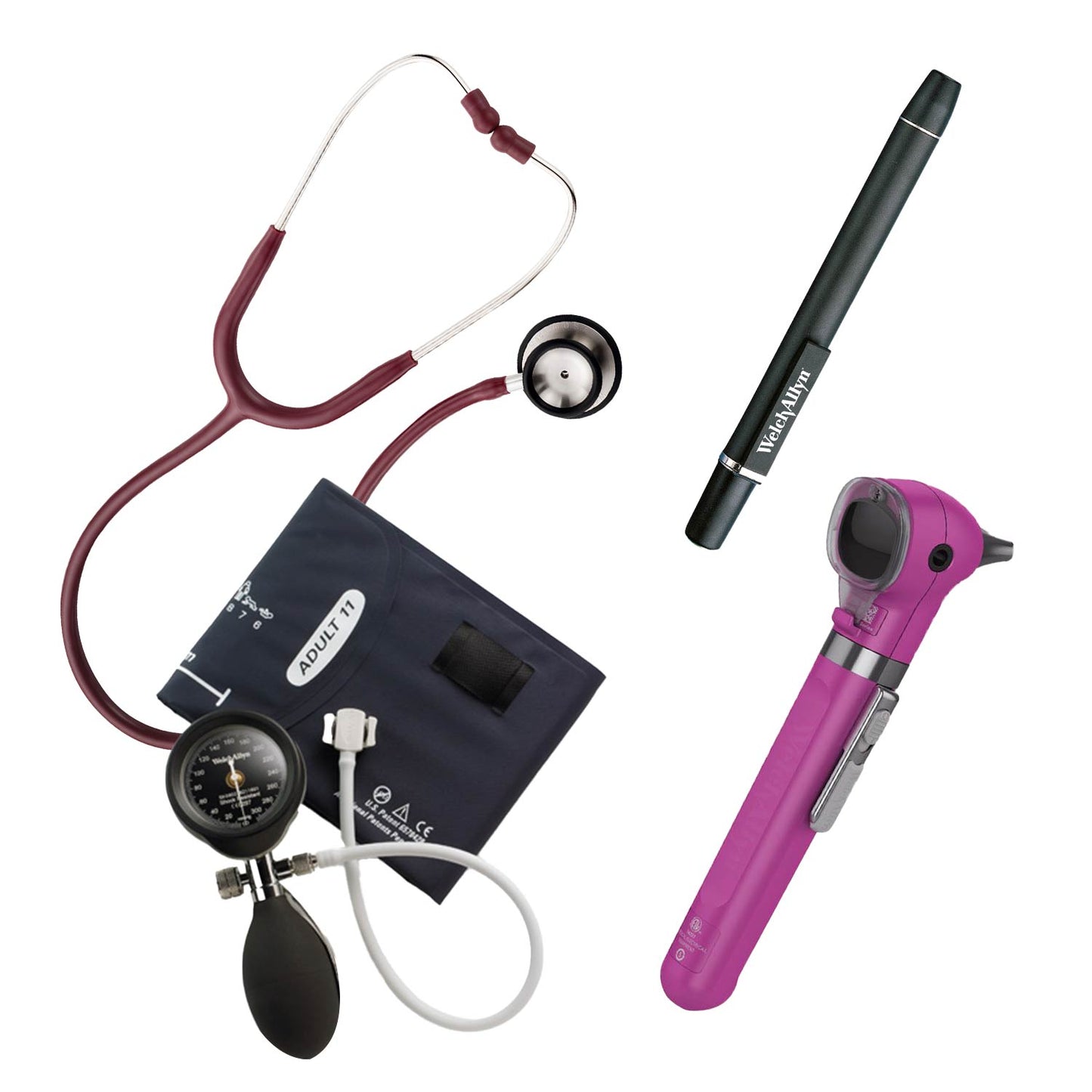 Studenten-Diagnostikset | magenta mit Stethoskop | günstig kaufen