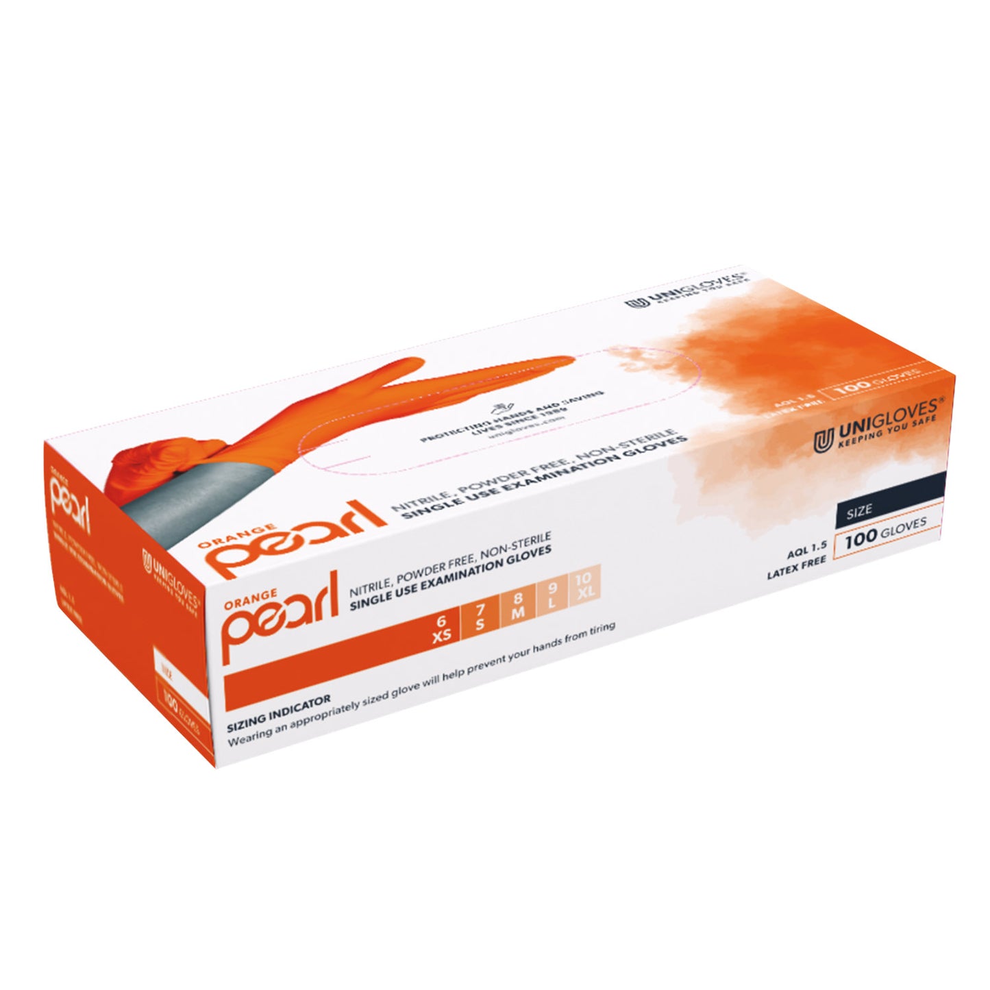 Unigloves Pearl Nitrilhandschuhe | orange L | EAN 4260503143758 | PZN 18101701 | günstig kaufen