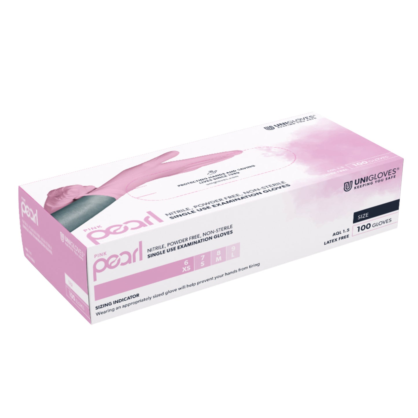 Unigloves Pearl Nitrilhandschuhe | pink L | EAN 4260314390440 | günstig kaufen