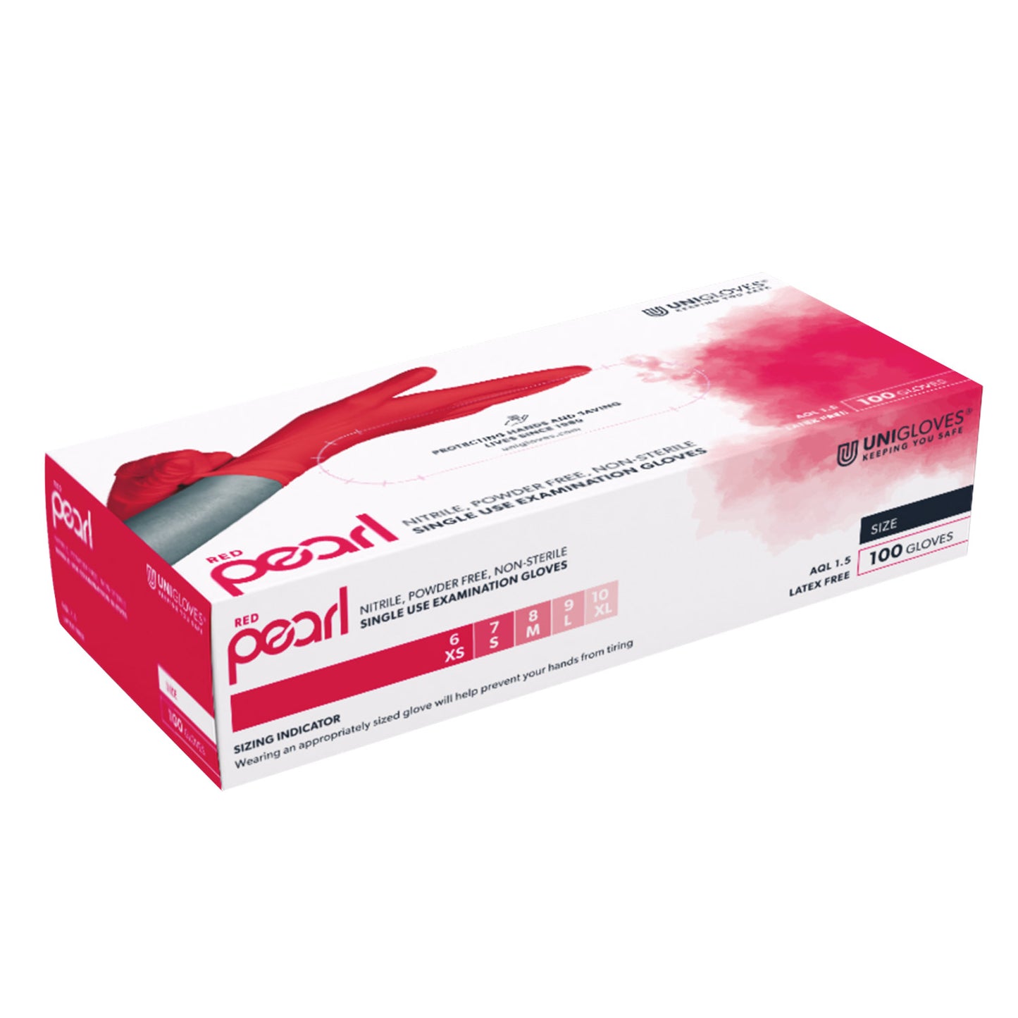 Unigloves Pearl Nitrilhandschuhe | red L | EAN 4260314394257 | günstig kaufen