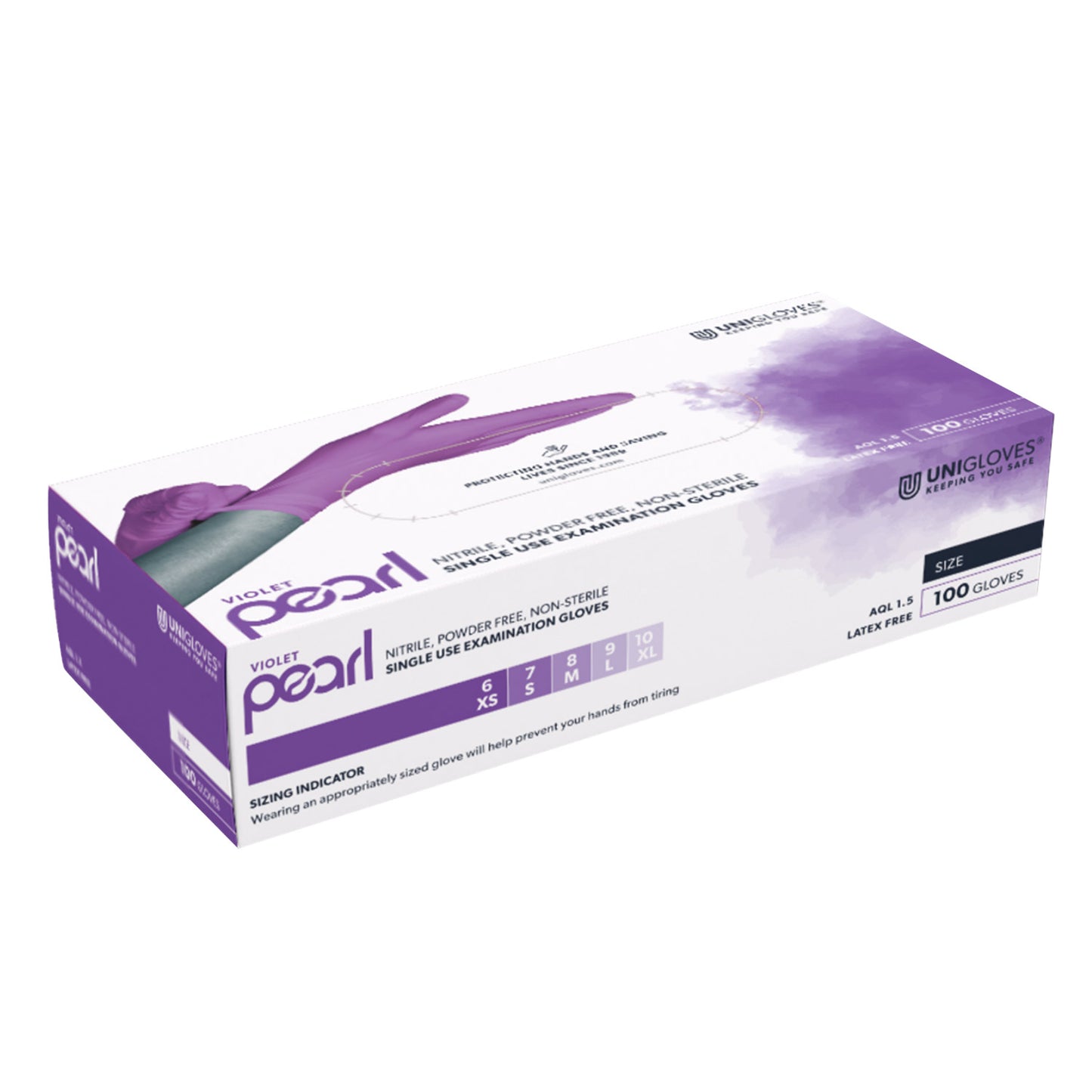 Unigloves Pearl Nitrilhandschuhe | violet M | EAN 4260314390617 | günstig kaufen