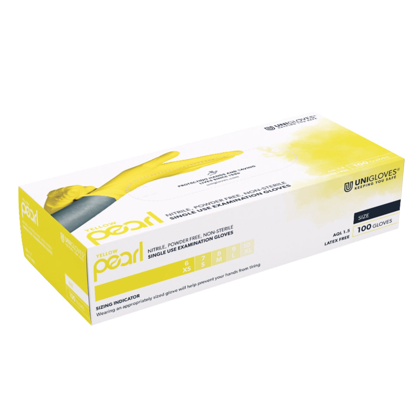 Unigloves Pearl Nitrilhandschuhe | yellow L | EAN 4260314399870 | günstig kaufen