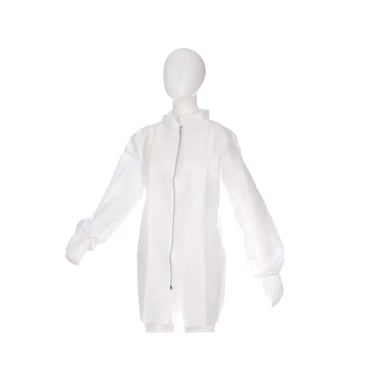 MED-COMFORT Besucherjacke mit Reißverschluss, PP-Vlies, weiß