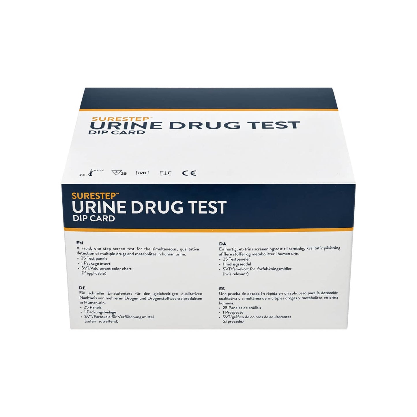 SureStep™ Urine Drug Test Dip Card (6) + SVT