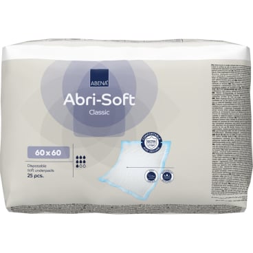 ABENA® Einweg-Unterlage, Flocken Classic, 60 x 60 cm, blau
