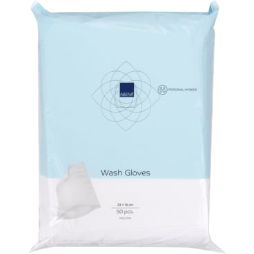 ABENA® Molton Ultra Sonic Waschhandschuh, Waschen m. Wasser, weiß