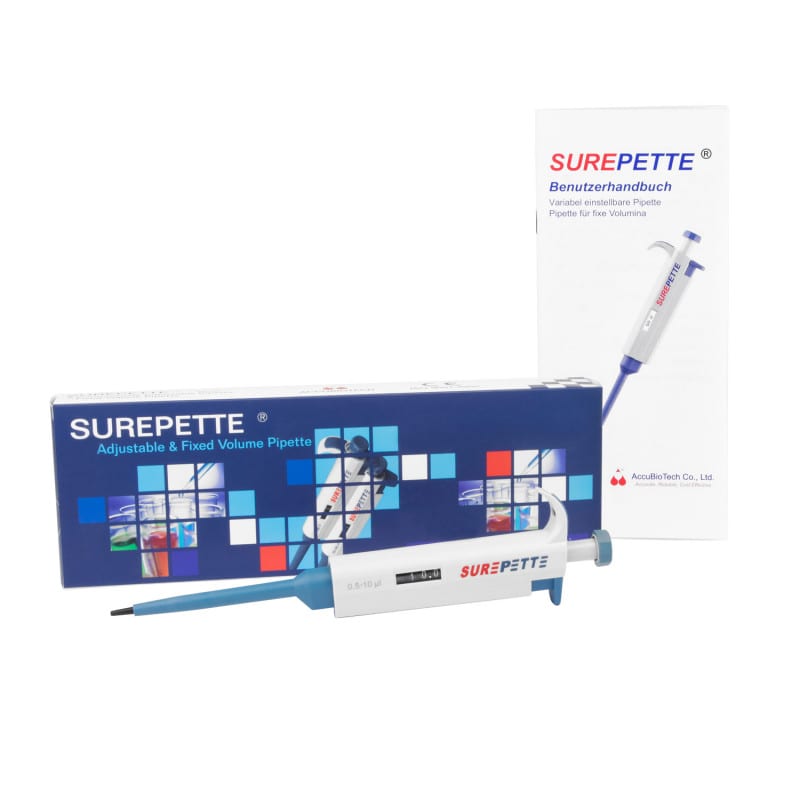 AccuBioTech - SurePette - Variabel einstellbare Kolbenhubpipette - 1000 - 5000 µl