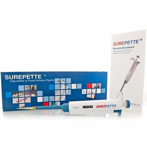 AccuBioTech - SurePette - Variabel einstellbare Kolbenhubpipette