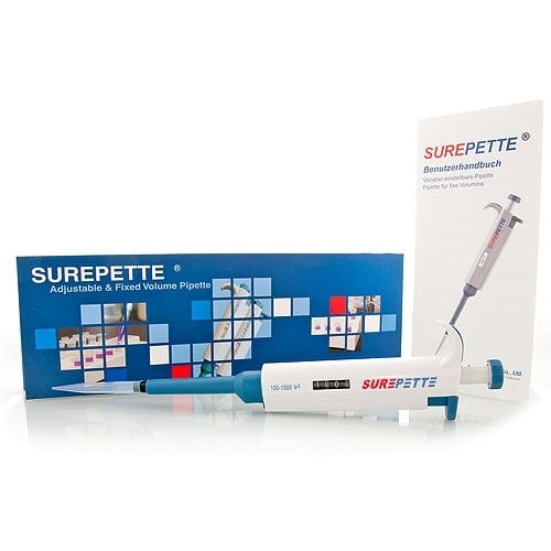 AccuBioTech - SurePette - Variabel einstellbare Kolbenhubpipette