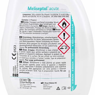 B. Braun Flächendesinfektionsmittel Meliseptol® acute, parfümfrei