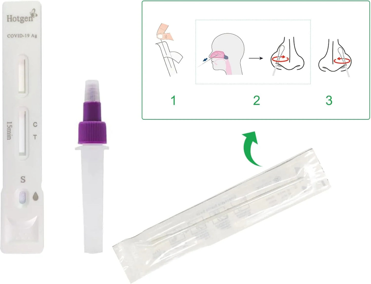 Corona Selbsttest einzeln verpackt - Hotgen Antigen Schnelltest für Laien - Med-Praxisbedarf