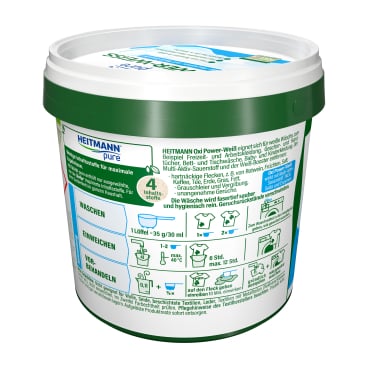 HEITMANN Fleckenentferner Pure Oxi Power, für Weißwäsche