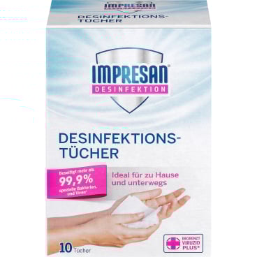 IMPRESAN Desinfektionstücher, Hand und Fläche