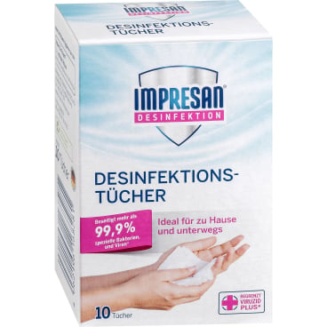 IMPRESAN Desinfektionstücher, Hand un... – Med-Praxisbedarf