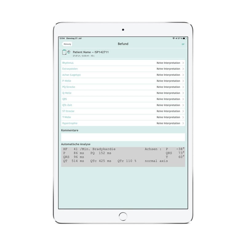 CardioSecur Pro Vermessungsoption