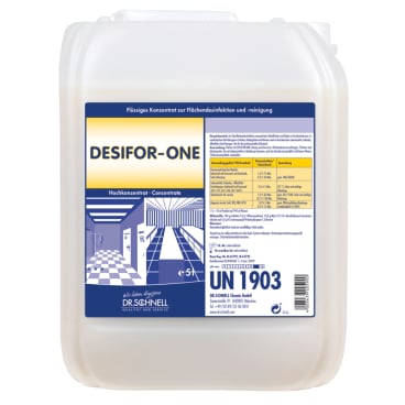 DR. SCHNELL - Dr. Schnell Desinfektionsreiniger DESIFOR-ONE, VAH gelistet - 5 Liter - Kanister