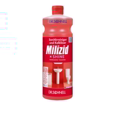DR. SCHNELL - Dr. Schnell Sanitärreiniger MILIZID SHINE, Konzentrat - 0,6 Liter - Leerflasche