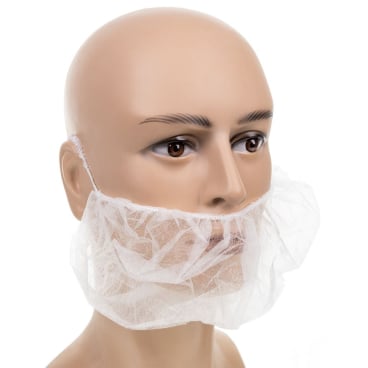 Bartschutz, 40 x 25 cm, weiß