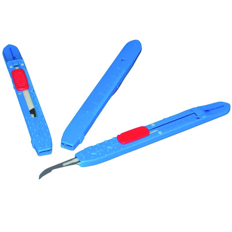 Fadentrennmesser mit Sicherheitsgriff