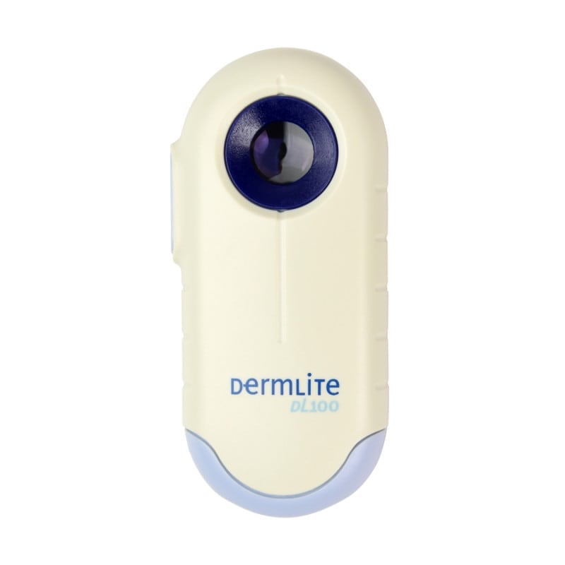 DermLite DL100 Auflichtdermatoskop - handliches Taschendermatoskop, ölfreie Untersuchung - Med-Praxisbedarf