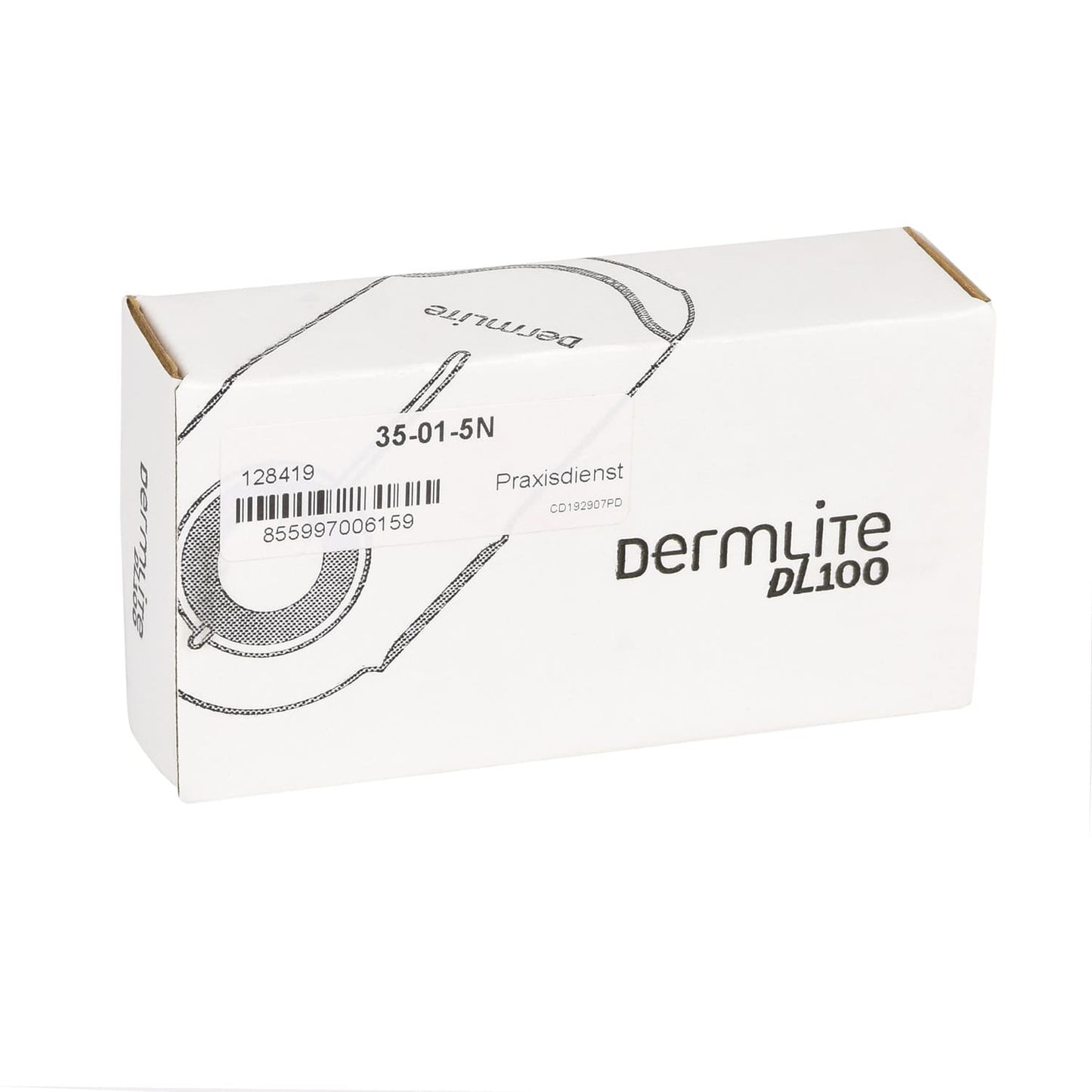 DermLite DL100 Auflichtdermatoskop - Taschendermatoskop für Öl-freie Hautuntersuchungen - Med-Praxisbedarf