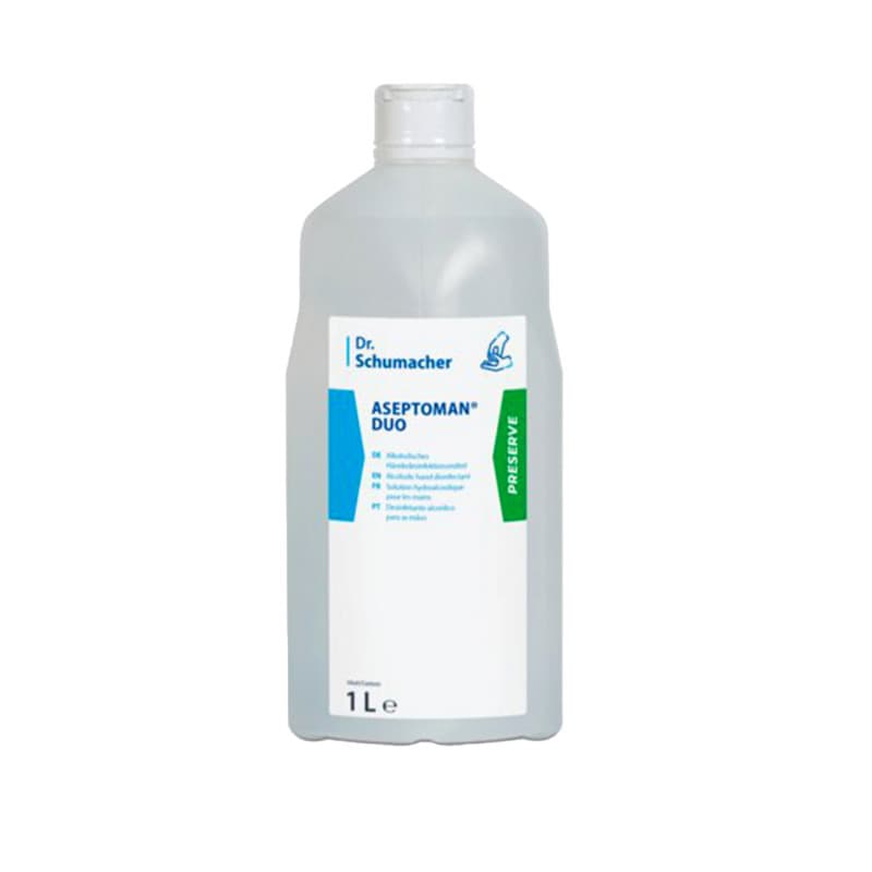 Händedesinfektion Aseptoman Duo - alkoholisches Desinfektionsmittel von Dr. Schumacher - Med-Praxisbedarf