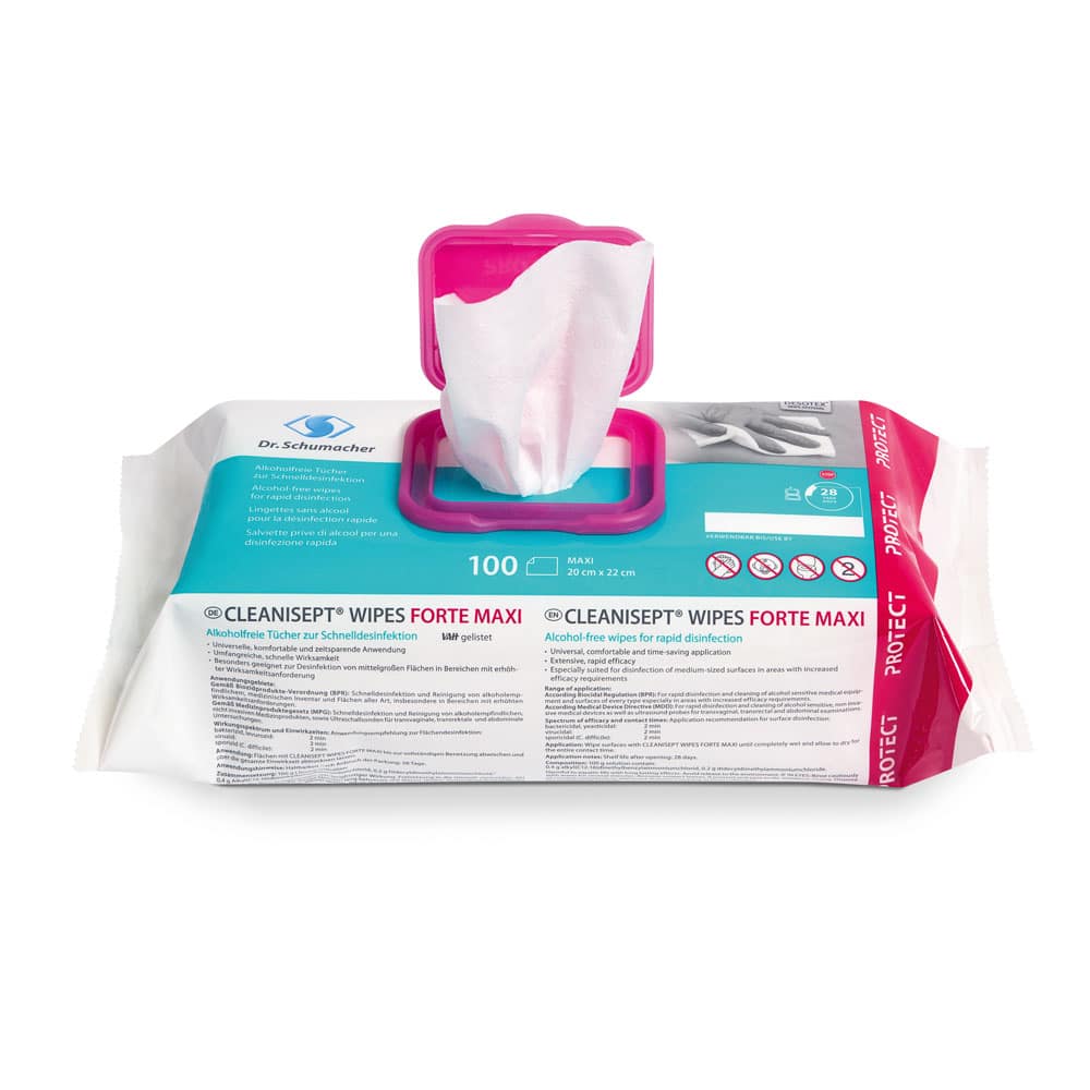 Dr. Schumacher CLEANISEPT® Wipes Forte Maxi Desinfektionstücher