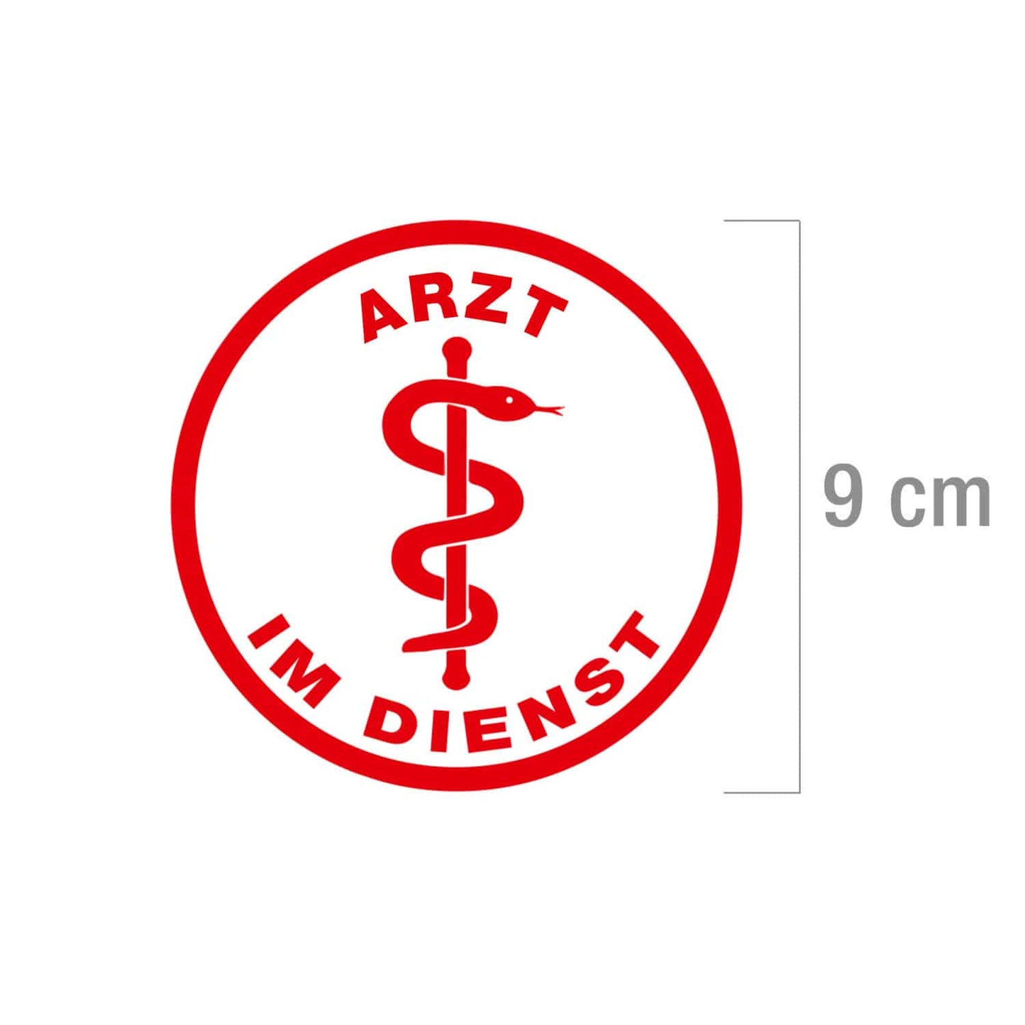 Aufkleber Arzt im Dienst