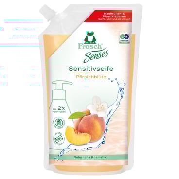 Frosch Sense Sensitiv-Handwaschseife, Pfirsichblüte, pflegend