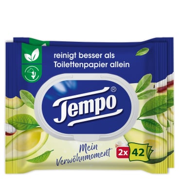 Tempo Sheabutter Feuchte Toilettentücher