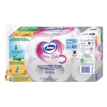 Zewa Ultra Soft Toilettenpapier, 4-lagig mit Strohanteil