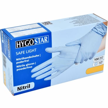 HYGOSTAR® Nitrilhandschuhe Safe Light, puderfrei, blau