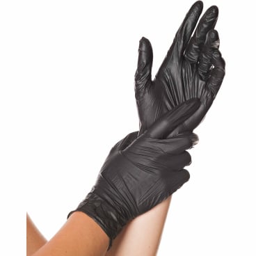 HYGOSTAR® Nitrilhandschuhe Safe Light, puderfrei, schwarz