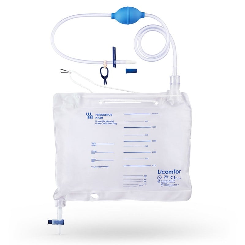 Fresenius Kabi - Urinauffangbeutel 5 Liter - Mit Pumpball