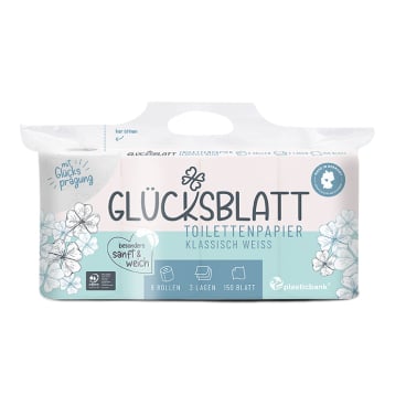 Fripa Glücksblatt Toilettenpapier, 3-lagig, weiß
