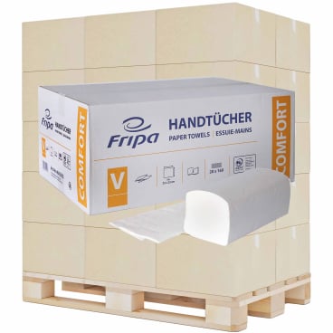 Fripa Papierhandtücher COMFORT, V-Falz, 25 x 23 cm