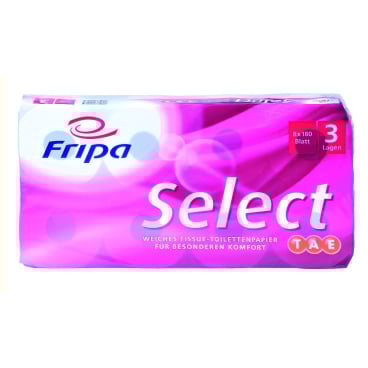 Fripa Select TAE Toilettenpapier, 3-lagig