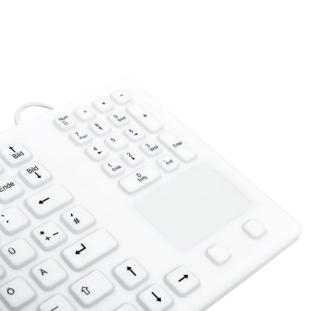 Silikon-Tastatur mit Touch-Pad