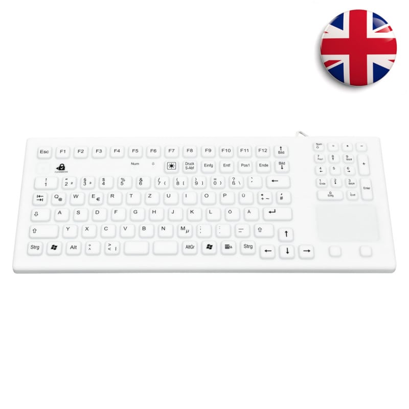 Silikon-Tastatur mit Touch-Pad
