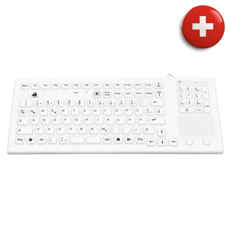 Silikon-Tastatur mit Touch-Pad