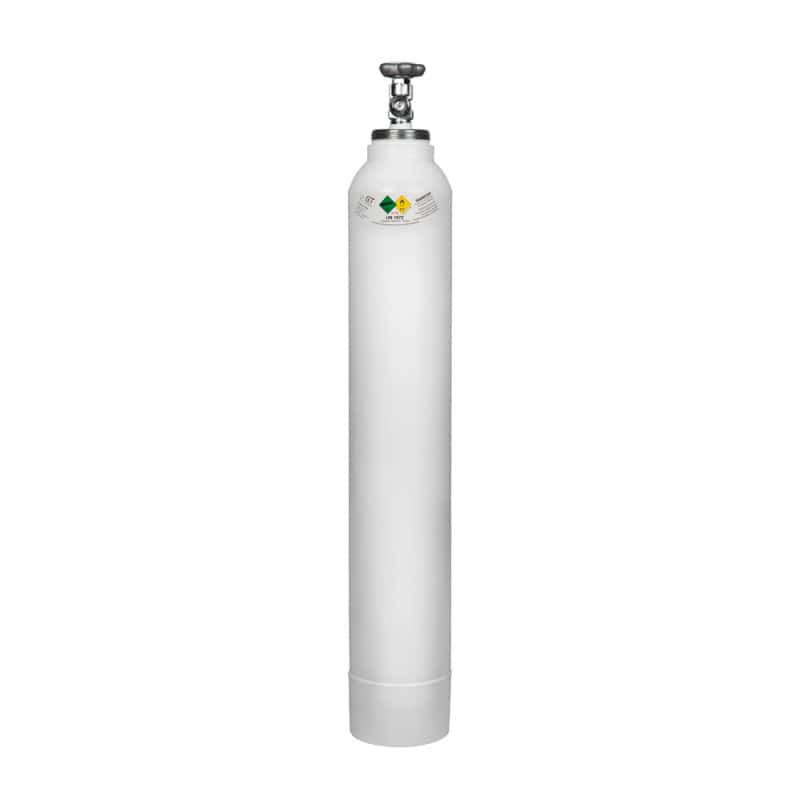 Sauerstoffflasche Leichtstahl, gefüllt