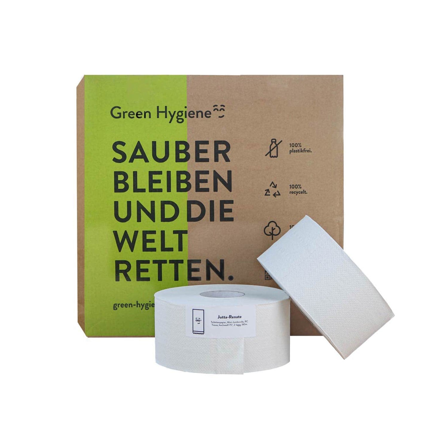 Green Hygiene - Nachhaltige Jumborolle Toilettenpapier - JUPP Maxi (Ø 25,5 cm)