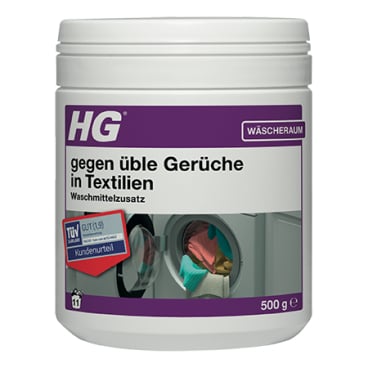 HG International B.V. - HG gegen üble Gerüche in Textilien Waschmittelzusatz