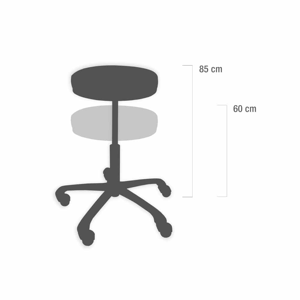 Ergonomischer Drehhocker