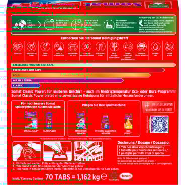 Somat Classic Tabs, Power Geschirr-Spülmaschinentabs