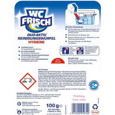 WC Frisch Duo-Aktiv Reinigungswürfel 2in1