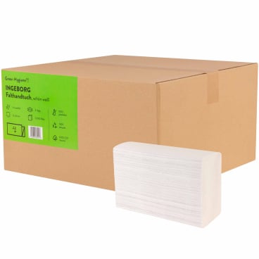 Green Hygiene® INGEBORG Falthandtücher, 2-lagig